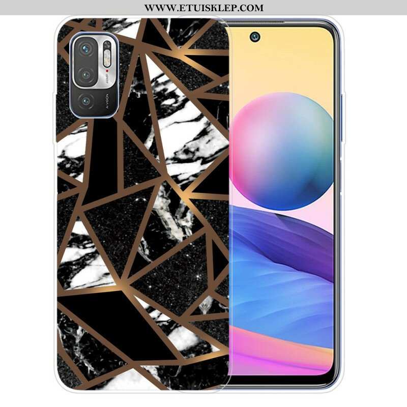 Etui do Xiaomi Redmi Note 10 5G Geometryczny Marmur